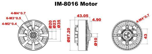 Двигатель Scorpion IM-8016-100KV