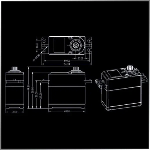 KMDCS5215CHV цифровой высоковольтный стандартный сервопривод