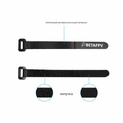 Набор усиленных ремней-липучек Lipo Battery Strap Kit 4-5S, 15×200 мм, 2 шт