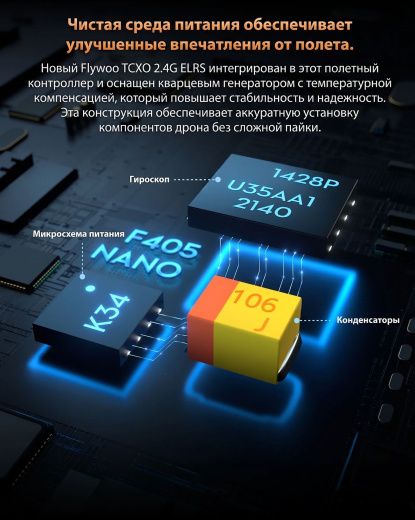 Полетный контроллер и ESC стек GOKU GN405 Nano HD 20A V3