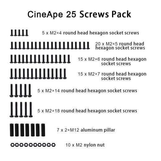 Набор крепежа для DarwinFPV CineApe 25