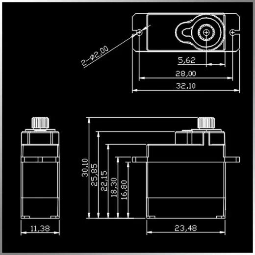KTKM1970MD мини цифровой сервопривод
