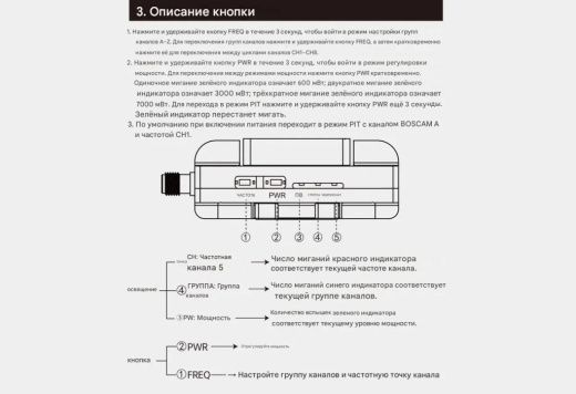 Передатчик BrotherHobby Avenger 3–8S 4.8–6.2G VTX 7W