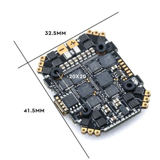 Полетный контроллер и ESC стек GOKU HD 745 EVO 40A AIO (AM32)