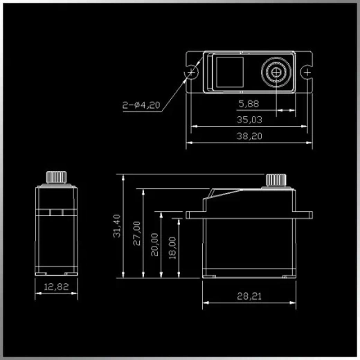 KTKM1703MDHV цифровой мини-сервопривод