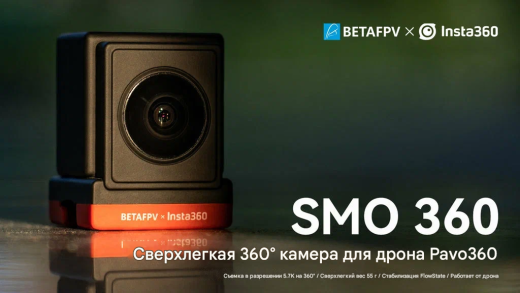 Панорамная камера BETAFPV SMO 360 для FPV-дронов