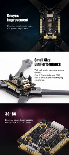 Регулятор оборотов Foxeer Mini Reaper 45A (4-в-1, BLHeli32, STM32)