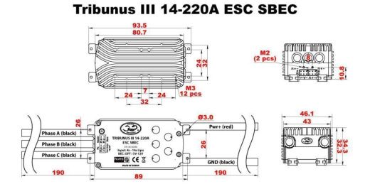 Регулятор Scorpion Tribunus III 14-220A ESC SBEC