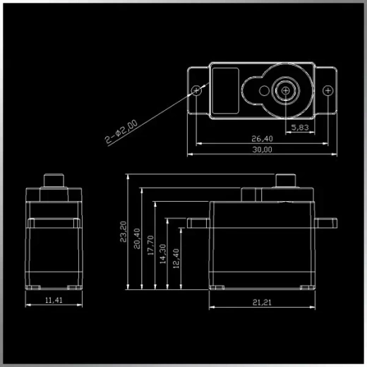 Микро сервопривод KMGDC0519