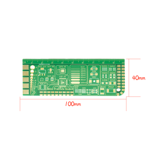 Тренировочная плата для пайки BLITZ