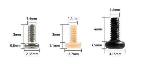 Винты моторные PEEK M1.4×3 (65-75 мм), 15 шт.