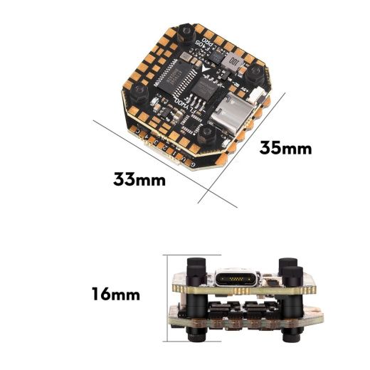 Полетный контроллер и ESC стек Goku Versatile F405 Pro Mini Stack
