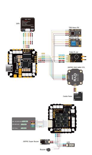 Полетный контроллер GEPRC TAKER G4 45A 8Bit AIO