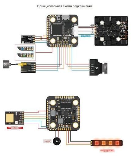 Полетный контроллер Foxeer F722 V4 Dual BEC 8S HV Mini (ICM42688)