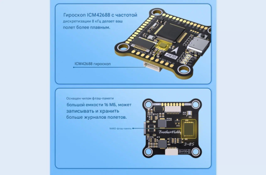 Контроллер полёта Returner 3–8S F435 Betaflight