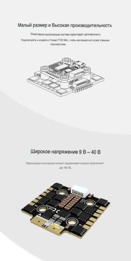 Регулятор оборотов Foxeer Reaper F4 Mini 60A (4-в-1, BLHeli32)