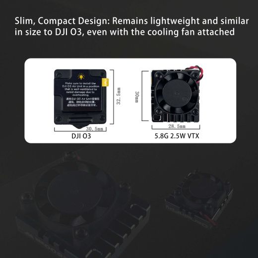 Видеопередатчик DarwinFPV Cement Ultra-Durable 5.8G 2.5W Waterproof VTX