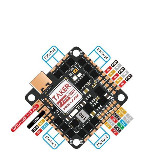 Полетный контроллер GEPRC TAKER F722 45A 32Bit AIO