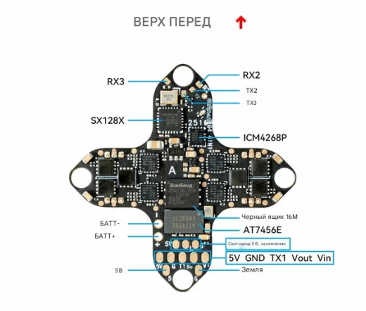 Полетный контроллер BETAFPV Matrix 1S 4IN1