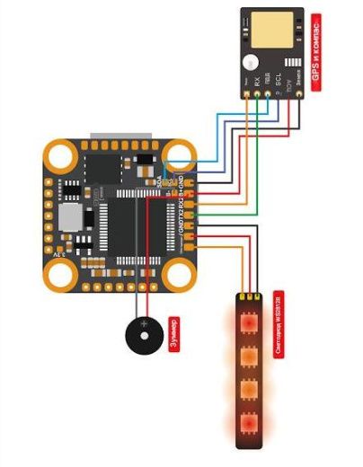 Полетный контроллер Foxeer Mini F722 V2 (MPU6000)