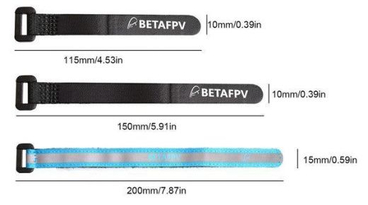 Набор усиленных ремней-липучек Lipo Battery Strap Kit 4-5S, 15×200 мм, 2 шт
