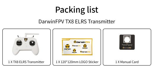Радиопередатчик DarwinFPV TX8 ELRS (без приемника)