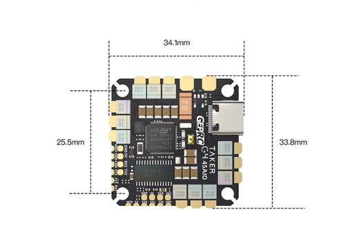 Полетный контроллер GEPRC TAKER G4 45A 8Bit AIO