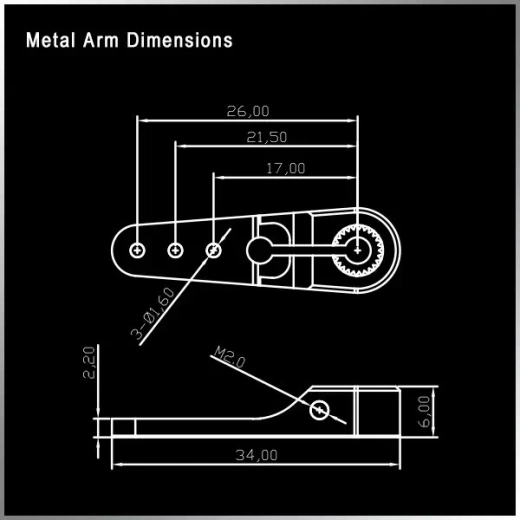 KMHB55S цифровой стандартный сервопривод с металлическими шестернями