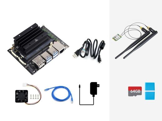 Полный комплект разработчика Jetson Nano Dev Kit E (бинокулярная камера в алюминиевом корпусе)