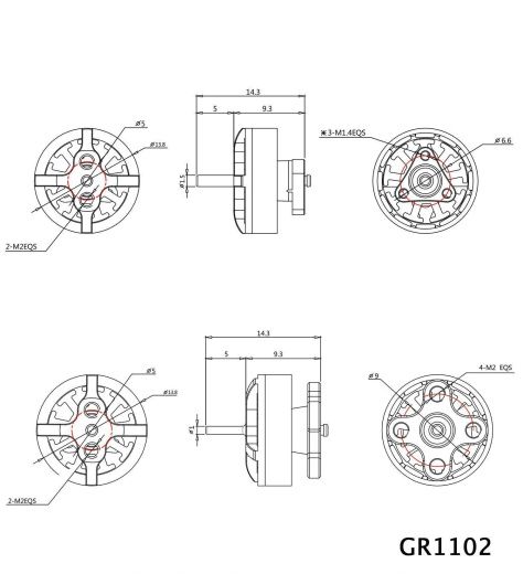 Мотор GEPRC GR1102 11000KV
