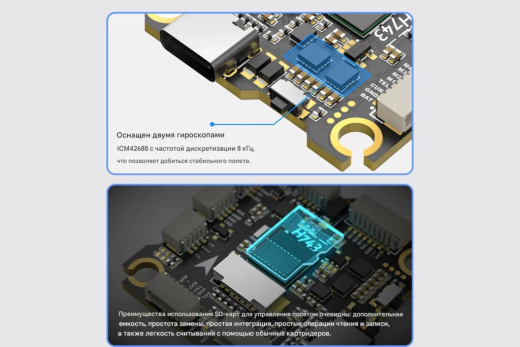 Контроллер полёта Returner 3–8S H743 Betaflight