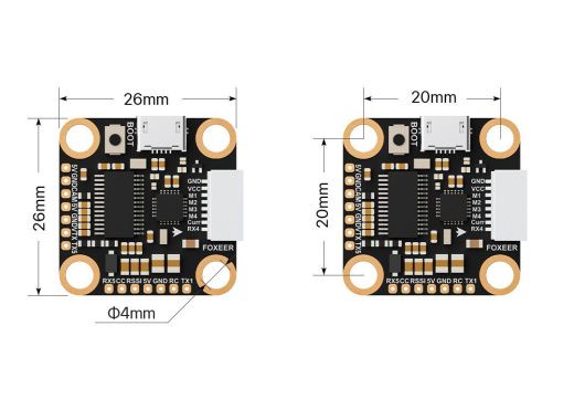 Полетный контроллер Foxeer Mini F722 V2 (MPU6000)
