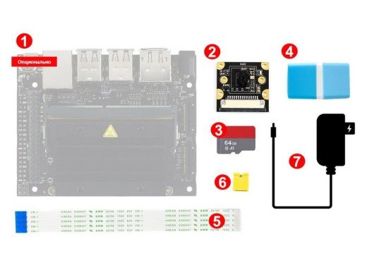 Комплект разработчика Jetson Nano Type B (Camera Kit) с контроллером и камерой