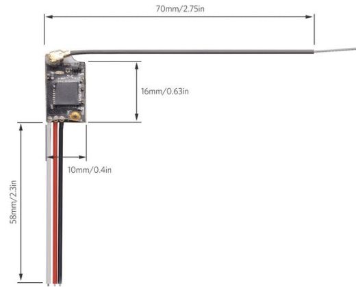 Приемник DSMX для микро-дронов (DSM2/DSMX, SBUS)