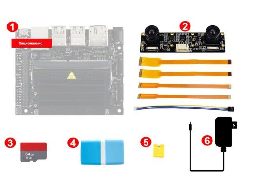 Комплект разработчика Jetson Nano Type D (Binocular Kit) с контроллером и стереокамерой
