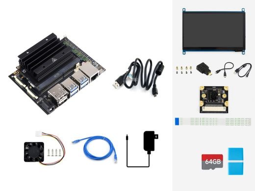 Полный комплект разработчика Jetson Nano Dev Kit E (бинокулярная камера в алюминиевом корпусе)