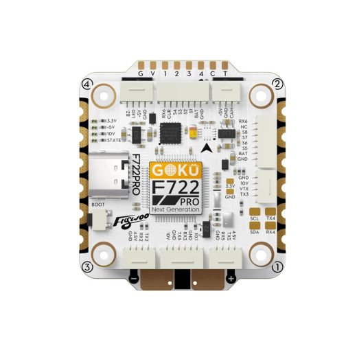 Полетный контроллер и ESC стек GOKU F722 PRO V2 55A 30x30 Stack (Official BL32)