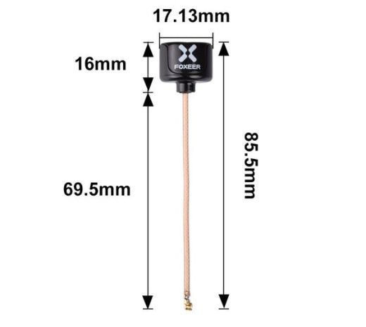 Антенна Foxeer 5.8G Lollipop 3 RHCP UFL (2ШТ)
