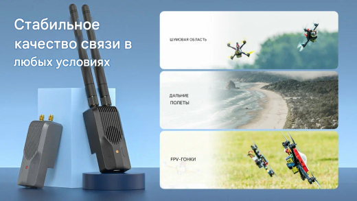 Передатчик BETAFPV SuperG Nano Gemini ELRS (2.4G)