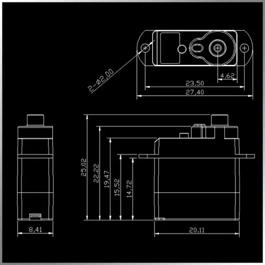 KMGDC0415 микро цифровой сервопривод