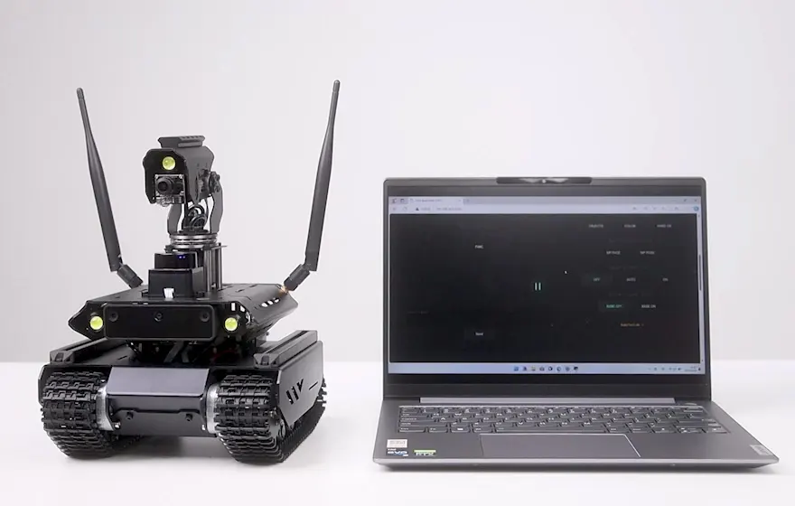 Гусеничный робот UGV Beast ROS 2 Kit с ИИ-модулем Jetson Orin Nano 4GB