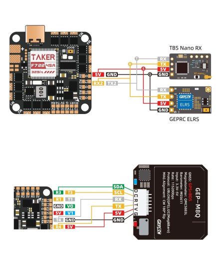 Полетный контроллер GEPRC TAKER F722 45A 32Bit AIO