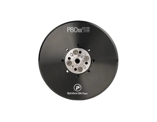 T-MOTOR P80Ⅲ KV120 — тяжёлонагруженный (heavy-lift) двигатель для сельскохозяйственных БПЛА (со штифтом) с максимальной тягой 18,2 кг.