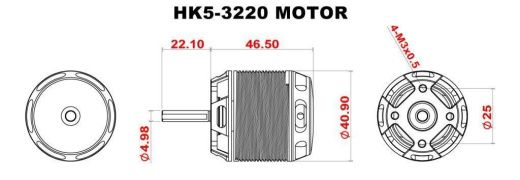 Двигатель Scorpion HK5-3220-955KV