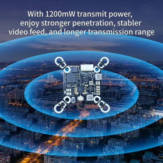 Видеопередатчик DarwinFPV 5.8G 1200mW Baby Ape VTX с антенной