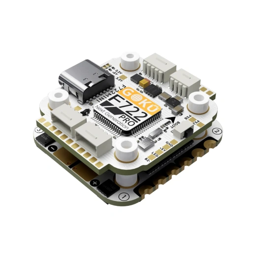 Полетный контроллер и ESC стек GOKU F722 Pro Mini V2 40A 20x20 Stack (8-bit)