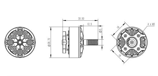 Мотор GEPRC GR2207 2400KV