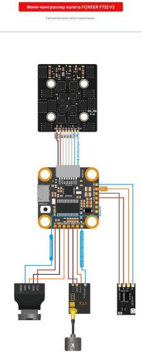 Полетный контроллер Foxeer Mini F722 V2 (MPU6000)