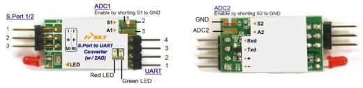 Конвертер FrSky SP2UARTConverter (S.Port в UART с двумя AD входами)