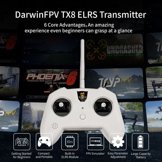 Радиопередатчик DarwinFPV TX8 ELRS (без приемника)